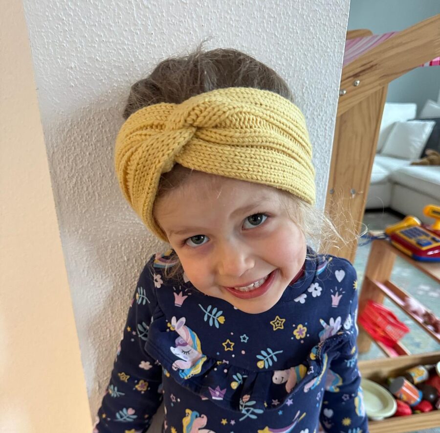Kinder Stirnband mit Verknotung vorne