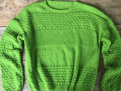Pulli stricken mit Alpaca-Wolle