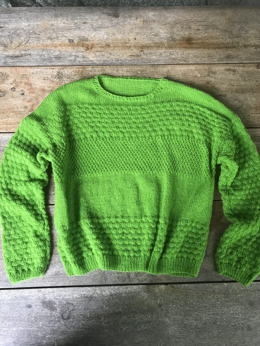 Pulli stricken mit Alpaca-Wolle