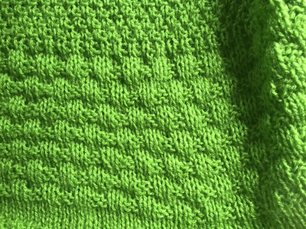 Würfelmuster stricken