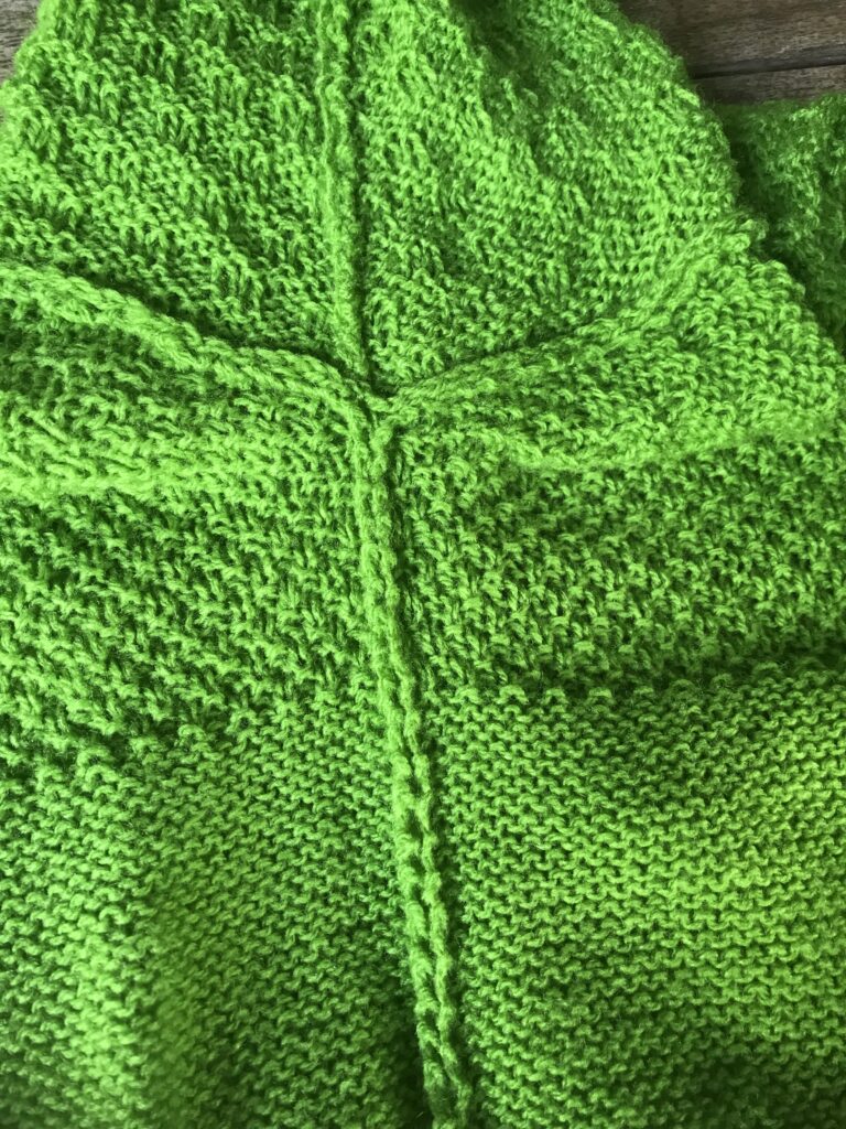 Rückseite, Nähte - Pulli stricken